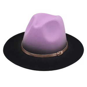 Groothandel Dames Mode Wollen Vilten Hoed Klassiek Vintage Hoge Kwaliteit Jazz Hoeden Mannen Vrouwen Voelde Fedora Hoed - Product Image 3