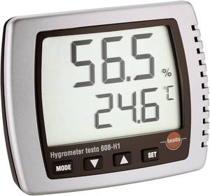 เทอร์โมไฮโกรมิเตอร์รุ่นใหม่ Testo 608-H1 (0560 6081) พร้อมหน้าจอแสดงค่าความชื้นและอุณหภูมิ 0-100% -0 ถึง +50°C - Product Image 1