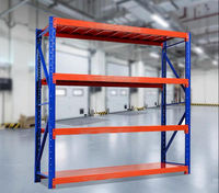 Étagère de stockage de pneus en acier, rayonnage métallique à portée longue pour entrepôt et usine, capacité moyenne