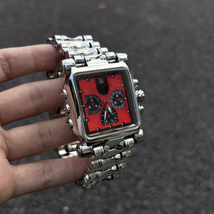 Orologio al Quarzo Vintage Quadrato Semplice Cronografo Elegante Moda Catena Orologio al Quarzo da <span class=keywords><strong>Uomo</strong></span> - Product Image 4