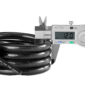 Universal 2 Ke Antirrobo Bicicleta Candado Acero Inoxidable Cable Bobina Seguridad para Bicicletas de Carretera Motocicleta Ciclo y MTB para Castillos - Product Image 3