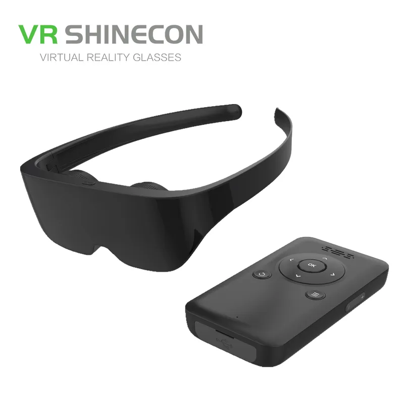 VR SHINECON 가상 극장 공기 AR 스마트 안경 전환 2D/3D 실제 4K 1058 PPI 증강 현실 안경