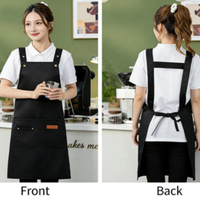 Tablier de cuisine imperméable en polyester pour serveur et chef, personnalisable avec logo, idéal pour la restauration - Meilleures ventes