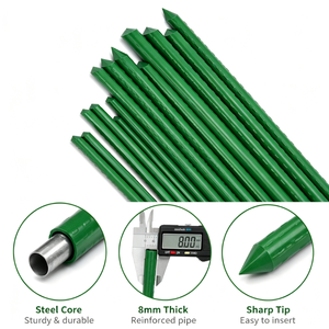 Sunsbuild – Nouveaux piquets de soutien pour plantes en plastique robuste avec revêtement PE résistant aux intempéries pour le jardin et la ferme - Product Image 4