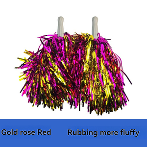 Pompones de animadora directos de fábrica al por mayor, pompones de PP de nuevo diseño para bailarina de fiesta, accesorio de venta caliente para Diwali - Product Image 6