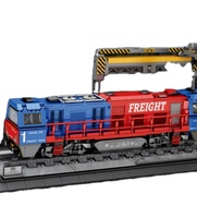 Reobrix-Bloc de Construction de Train Ferroviaire pour Enfant, Jouet de Construction, Cadeau de Noël et d'Anniversaire, Nouveauté 66021