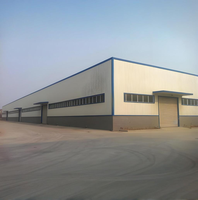 Bâtiment d'entrepôt industriel préfabriqué modulaire en acier pour bureaux, garage automobile, salle de sport, atelier de stockage