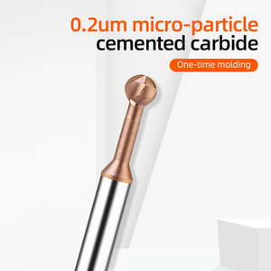 Tungsten Steel Lollipop <strong>End</strong> <strong>Mill</strong> Ball <strong>Nose</strong> Cutter for Steel and Aluminum Arch-shaped Carbide Extended Radius Ball <strong>Nose</strong> <strong>Mill</strong> - Product Image 2