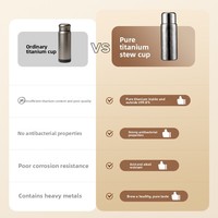 Tasse isotherme en titane pur épaissi – Mug portable avec infuseur à thé, design moderne et minimaliste, maintien thermique 6-12 heures, livré en coffret cadeau