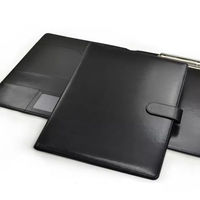 Portafolio de Cuero Personalizado con Carpeta de Archivos A4, Multifuncional, para Gerentes, con Logotipo Personalizado
