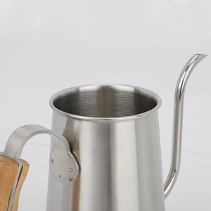 650ml 950ml in acciaio inox bocca lunga collo d'oca gocciolatoio teiera versare sopra la mano bollitore per caffè e tè urne - Product Image 5