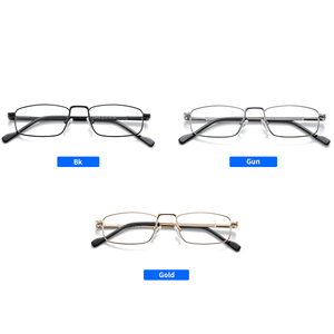 Đầy Đủ Rim Và Quảng Trường Hợp Kim Hình Dạng Phong Cách Ống Kính Nhựa Kim Loại Người Đàn Ông Quang Khung Mắt Kính - Product Image 6