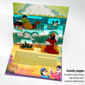 Livres d'histoires éducatifs personnalisés pour enfants, livres 3D, livres d'histoires classiques <span class=keywords><strong>du</strong></span> <span class=keywords><strong>monde</strong></span>, personnalisation d'impression, estampage à chaud, reliure de livres - Product Image 6