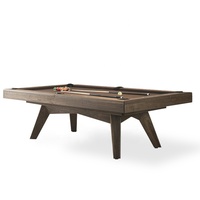 Table de billard élégante en bois massif 9 pieds, table de billard en ardoise, luxe personnalisable pour bar sportif, salle de jeux, villa