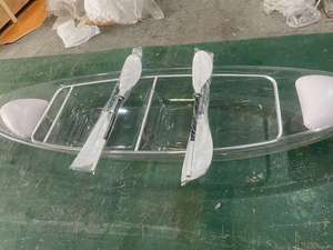 Kayak transparente <span class=keywords><strong>de</strong></span> plástico para 2 personas al por mayor estilo yate deportivo a la deriva para actividades al aire libre fondo transparente <span class=keywords><strong>de</strong></span> policarbonato a la <span class=keywords><strong>venta</strong></span> - Product Image 4