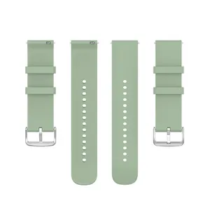 Cinturino in Silicone Universale da 22mm 20mm con Terminale Rotondo per <span class=keywords><strong>Huawei</strong></span> Watch3/watch 3pro e Samsung Galaxy Watch 3 - Product Image 1