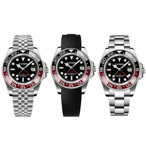 Reloj de Lujo para Hombre con Logotipo Personalizado de Alta Gama, Diseño de Esfera Personalizada, Movimiento Automático Confiable NH34, GMT - Product Image 2