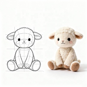 Tùy Chỉnh Cá Nhân Mềm Sang Trọng Cừu Thú Nhồi Bông Đồ Chơi Cho Trang Trí Nội Thất Phục Sinh Phụ Kiện - Product Image 4