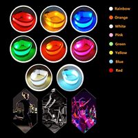 Bracelets lumineux avec impression de texte de logo personnalisé Bracelets LED colorés alimentés par batterie pour Noël Concert de fête de remise de diplôme de Pâques