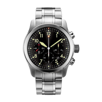 Reloj Automático de Alta Calidad OEM Personalizado con Cristal de Zafiro para Hombre, Cronógrafo