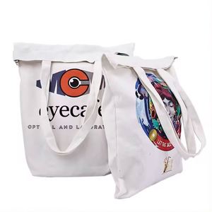 Sac fourre-tout en toile imprimé sur mesure, à porter à l'épaule, avec logo personnalisé tissé, sac de shopping en toile personnalisé - Product Image 4