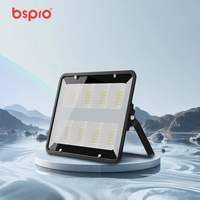 Reflector LED Eléctrico de 100W con Control Remoto, para Exteriores, IP65, 240V CA, 4400LM, 6500K, para Jardín, Pared, Patio, Patio Trasero