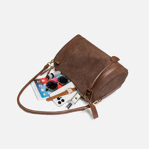 Bolso de Hombro de Alta Calidad 2026, Bolso Boston Retro de Gran Capacidad, Bolso de Mujer de Gamuza - Product Image 2