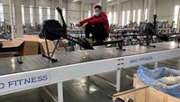 Máquina de remo con ventilador para entrenamiento de Cardio, equipo de gimnasio comercial, OEM disponible, a la venta