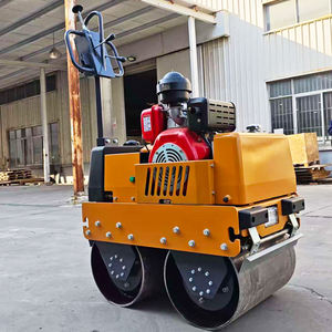 เครื่องบดอัดถนนแบบเดินตามขนาดเล็ก รุ่นดรัมคู่ ผลิตจากโรงงานจีน เหมาะสำหรับงานบดอัดทางเดินเท้า - Product Image 2