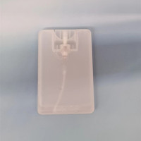 Offre Spéciale 20ml clair noir blanc carte bouteille de parfum 20ml en plastique transparent rechargeable bouteille plate fine brume