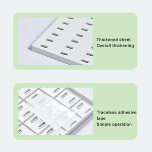 Supports de stockage d'affichage de mur de plaque de trou en plastique combinables pour des techniques d'injection de cuisine <span class=keywords><strong>porte</strong></span>-outils décoratifs - Product Image 2