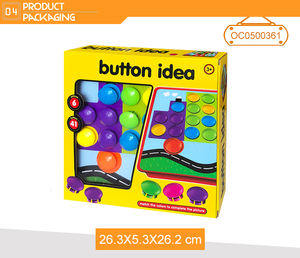 Pegboard puzzle peg jeu en plastique bouton champignon ongles puzzle jouets - Product Image 4