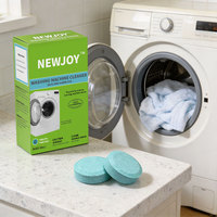 Tablettes nettoyantes pour lave-linge à chargement frontal et par le haut, nettoyant désodorisant effervescent pour lave-linge HE