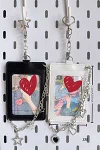 Porte-clés K-<span class=keywords><strong>pop</strong></span> personnalisés en cuir PU, accessoires de sac, mini album photo, breloques de sac à main, porte-cartes photo K-<span class=keywords><strong>pop</strong></span> - Product Image 6