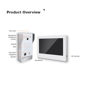 Interphone vidéo Interphone vidéo Écran tactile de téléphone de porte de 7 pouces pour multi-appartements - Product Image 3