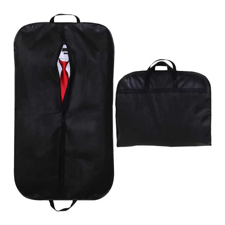 GRS RPET Oxford Non-Woven Nylon Proof Garment Bag Eco Black