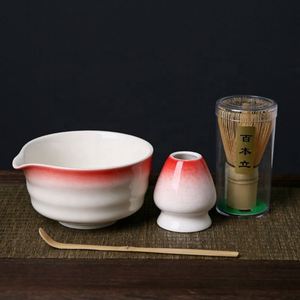 High Quality Eco-Friendly Porcelain Japanese Matcha Tea Bowl with Customizable Matcha Whisk and Japandi Design <b>Gift</b> <b>Box</b> Tool Set - Product Image 4