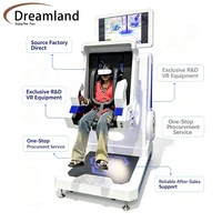 Dreamland 9D VR, Simulador de Vuelo con Rotación de 360°, Máquina de Juego de Montaña Rusa VR, Equipo de Parque de Atracciones de Realidad Virtual