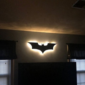 Signes au néon d'Halloween Fantôme et chauve-souris en plastique pour décor festif - Product Image 5