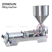 Zonnesun — Machine de remplissage pour crème à eau à Double tête, 10-100ML, Lotion hydratante, shampoing, huile cosmétique, bâton de miel, pâte alimentaire