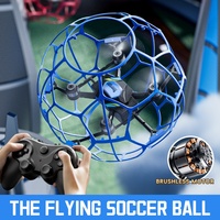 Drone RC 4DRC V51 en forme de ballon de football, moteur brushless, quadricoptère sécurisé avec lumières LED, vol stable, cadeau pour débutant