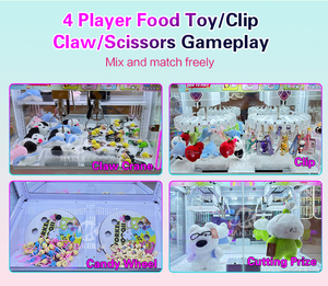 Machine d'<span class=keywords><strong>arcade</strong></span> à griffes de poupées et peluches, 4 modes de jeu, pour 4 joueurs, pour magasin et boutique - Product Image 4