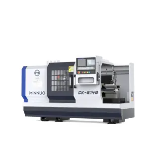 High quality flat bed cnc lathe with automatic tool change turning lathe machine