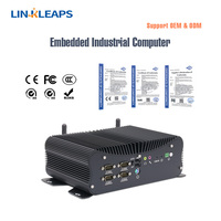 Mini PC Industrial Sin Ventilador Linkleaps OEM ODM, PC Integrado con Procesadores Core I7 I5 I3 de 4.ª a 13.ª Generación, 6 Puertos COM, LAN Dual de 2.5 GbE, GPIO de 14 Bits