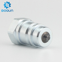 Filetage 3/4 "NPT ISO7241-1 un jeu de coupleurs/coupleurs hydrauliques à dégagement rapide