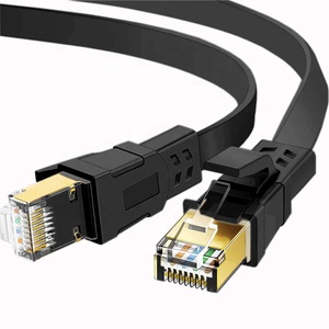 สายอีเธอร์เน็ตแบบแบน Cat8 ของโรงงาน D-Sunty สายทองแดงเปลือย 30AWG สายแลนเน็ตเวิร์ก 8p8c Rj45 สายแพทช์คอร์ดหุ้ม PVC จากกวางตุ้ง - Product Image 6