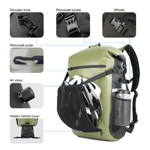 Échantillon gratuit Sac étanche en PVC submersible à fermeture éclair de 25 L pour l'extérieur Sac à dos de randonnée étanche en PVC personnalisé Design moderne - Product Image 2