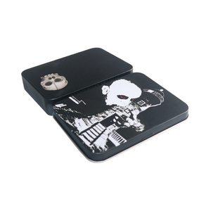 Benutzer definiertes Logo gedruckt personal isierte leere klappbare Metall dose Kondom Blechdose Schmuck Metall gehäuse Weibliche quadratische Kondome Rechteck Box - Product Image 3