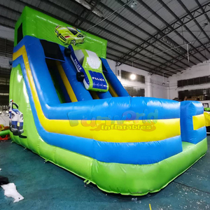 Structure gonflable géante de qualité commerciale pour fêtes en plein air, toboggan gonflable, piste de course gonflable, glissade sèche pour enfants - Product Image 2