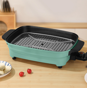 Poêle électrique à double oreille de vente chaude poêle de cuisson en aluminium moulé sous pression antiadhésive pour un usage domestique pour la pizza et la marmite - Product Image 2